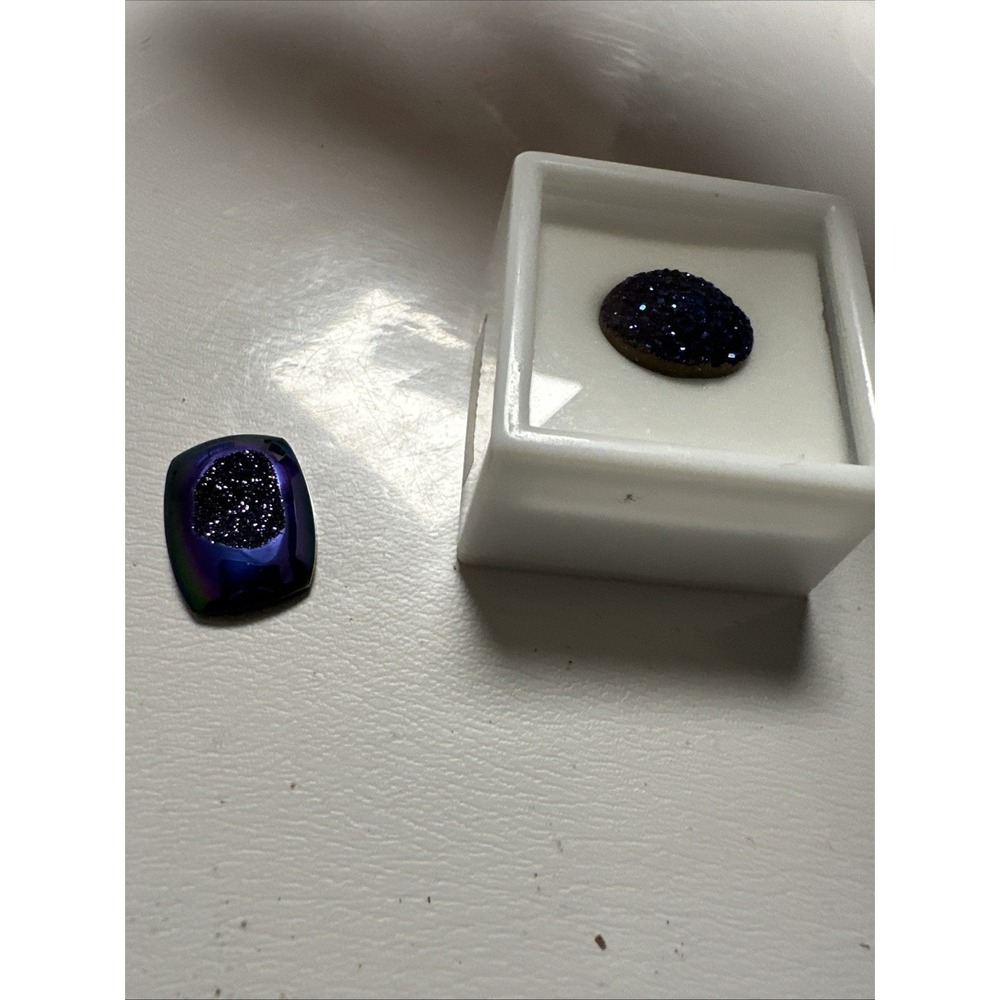 Genuine Peacock Drusy Oval (JTV) Jem Television With‎ Bonus